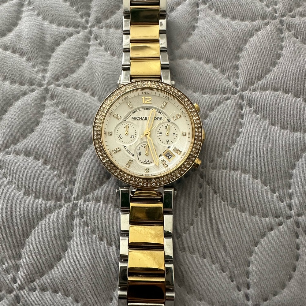 Michael Kors Womens Two Tone Watch